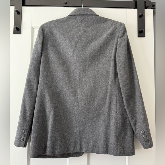 Vintage Classic Gray Wool Blazer by Stefanie Ladies Size 10 - Picture 2 of 3